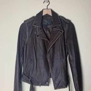 Old Navy Genuine Leather Motorcycle Jacket